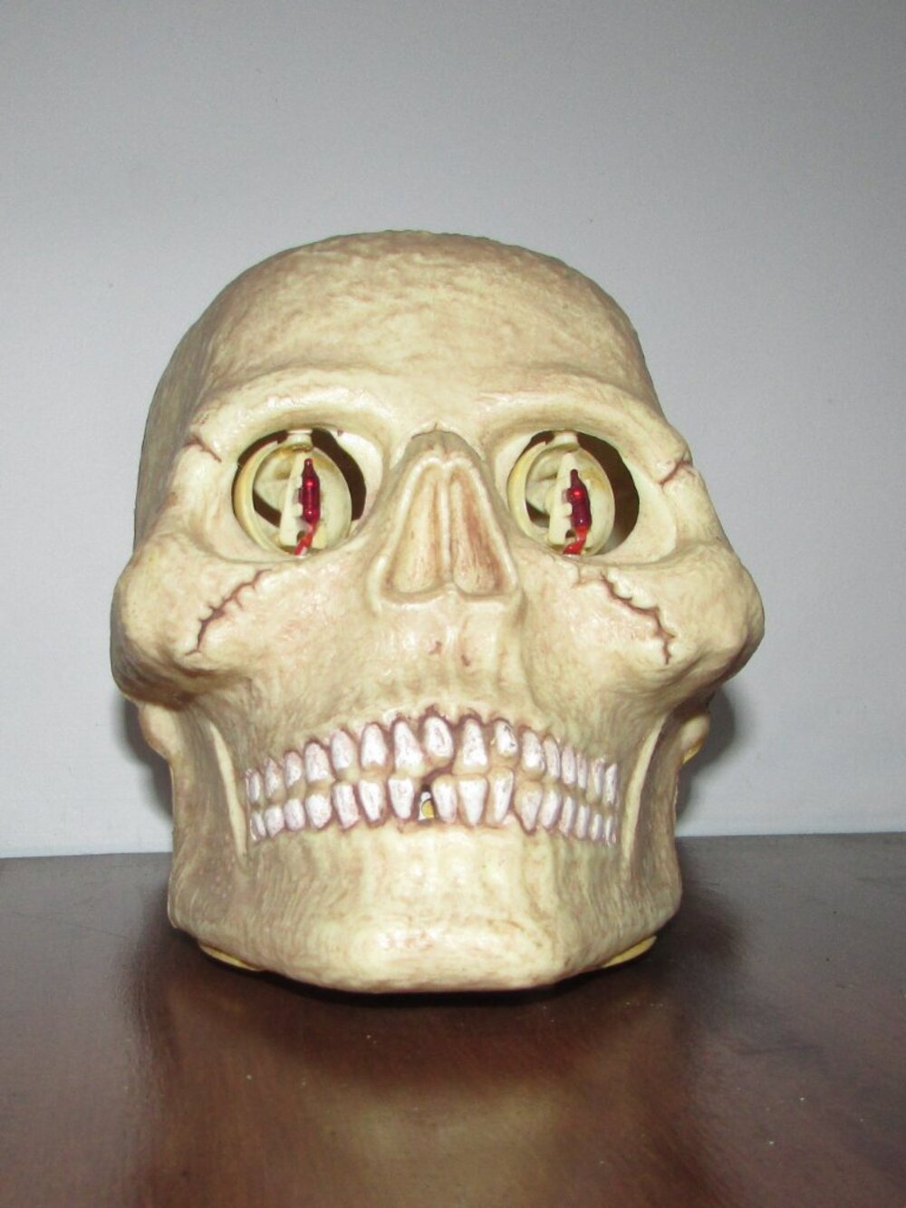 Skull Halloween Decoration - Motion Sensor Lights and Sounds
